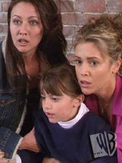 Prue & Phoebe with a demon child